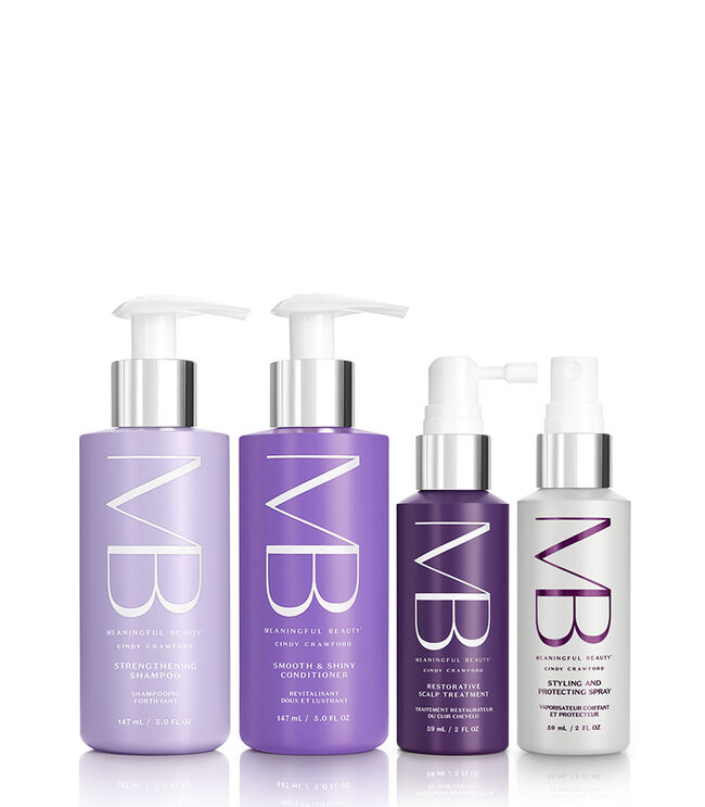 4-Piece Enhanced Age-Proof Hair Care System with 450° Heat Protection